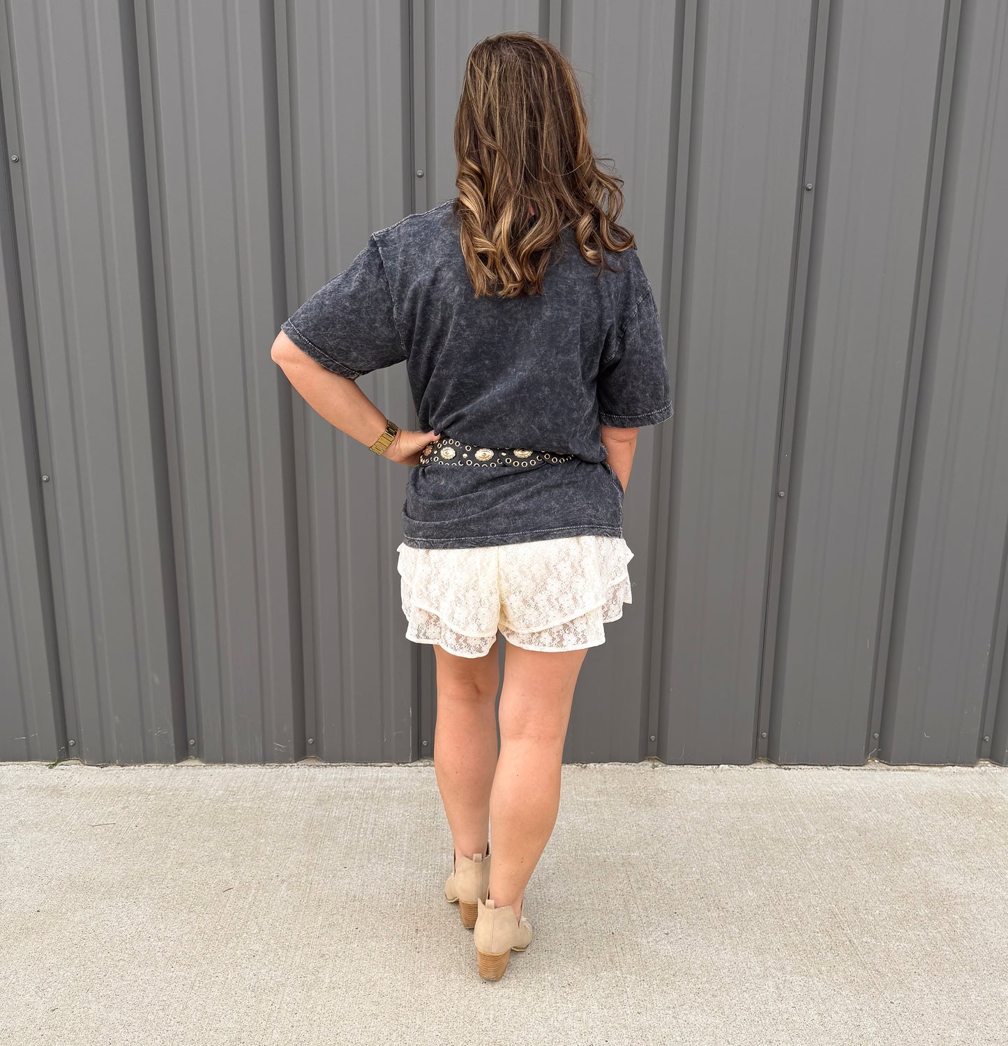 Ivory Lace Garden Skort