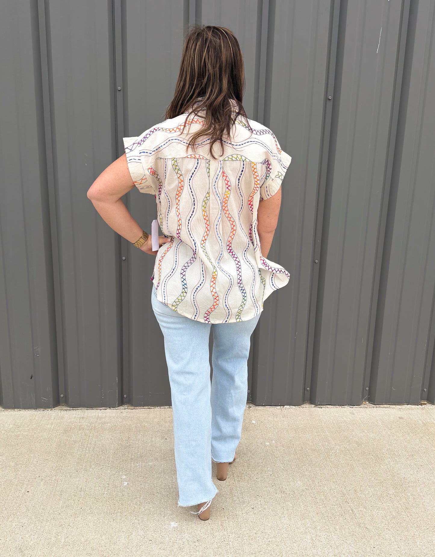 Wildflower Pop Embroidered Blouse