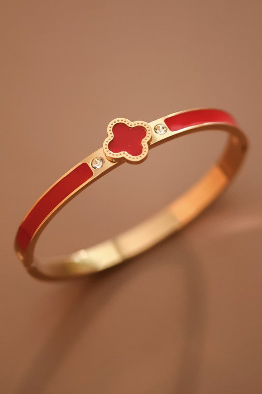 Red Fleur Bangle
