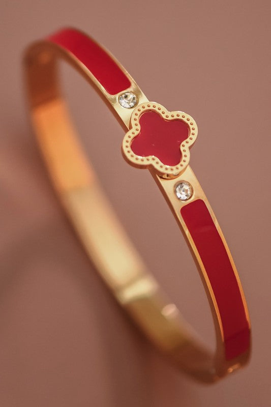 Red Fleur Bangle