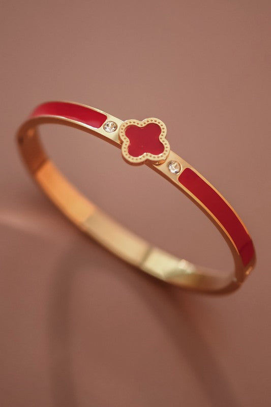Red Fleur Bangle