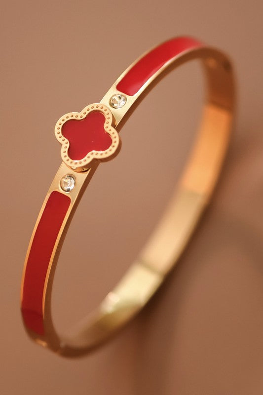 Red Fleur Bangle