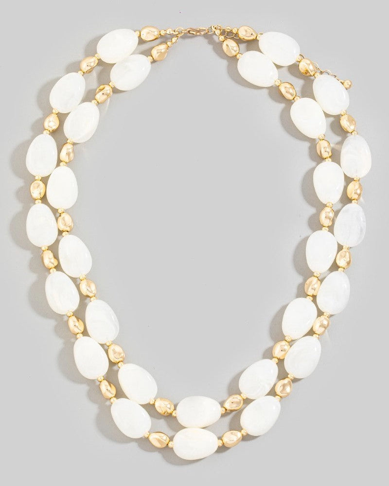 Sea Glass Layered Necklace
