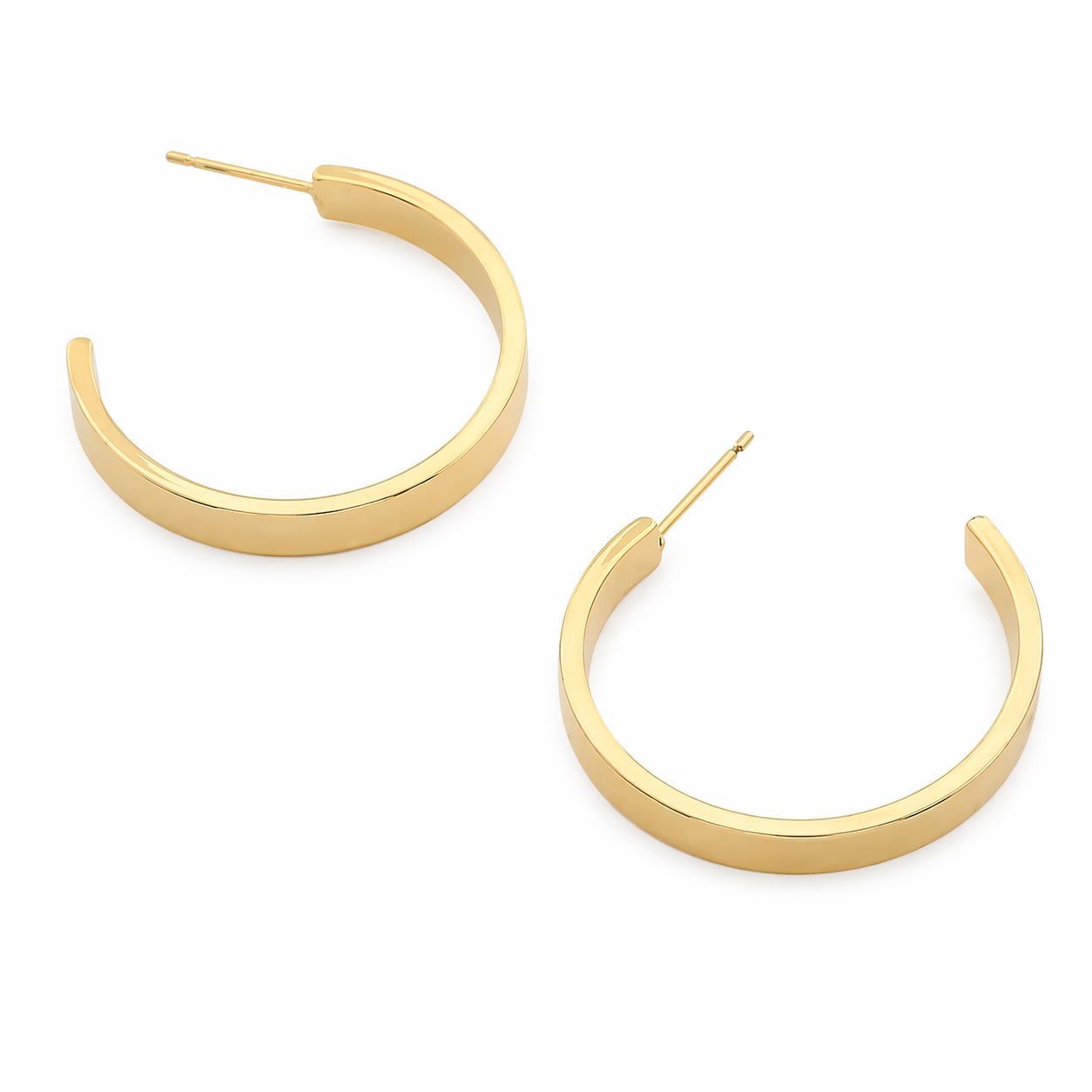 The Refined Gold Mini Hoops