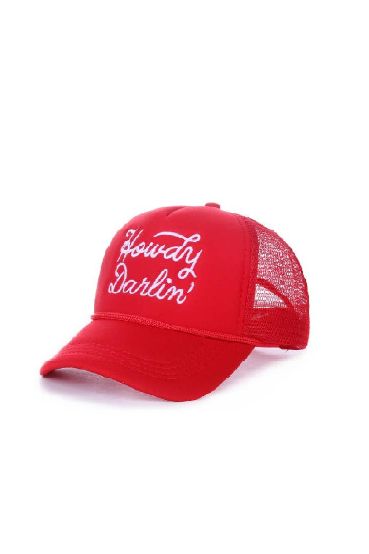 The Howdy Darlin' Trucker Hat - Red