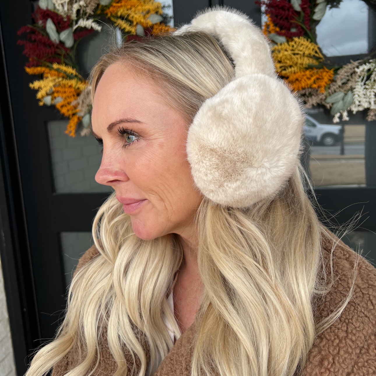 Plush Winter Ear Warmers - Frosty Fawn