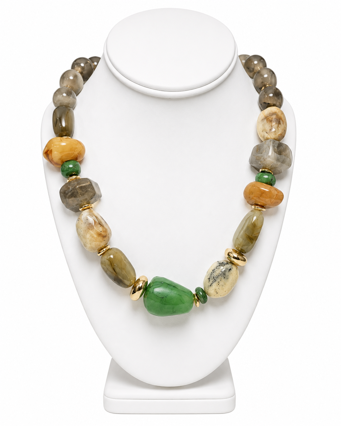 Moss & Marble Necklace
