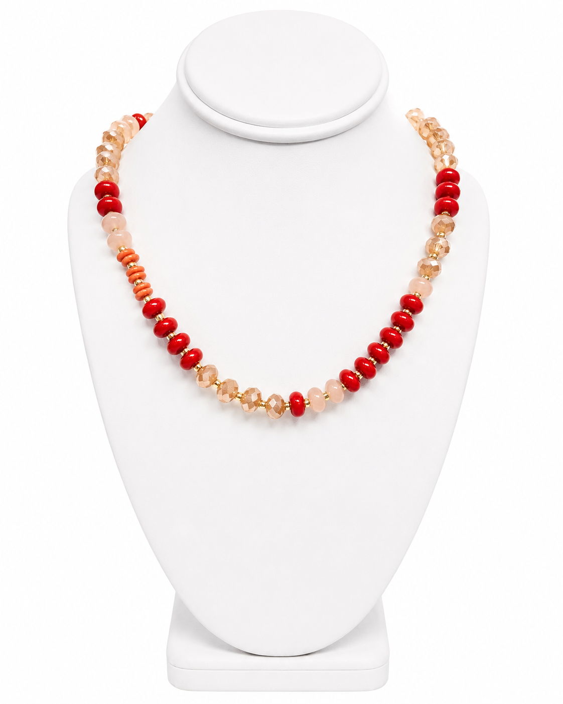Orange Crush Beaded Necklace