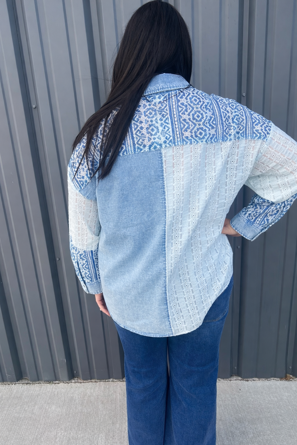 Daydream Patchwork Denim Shirt
