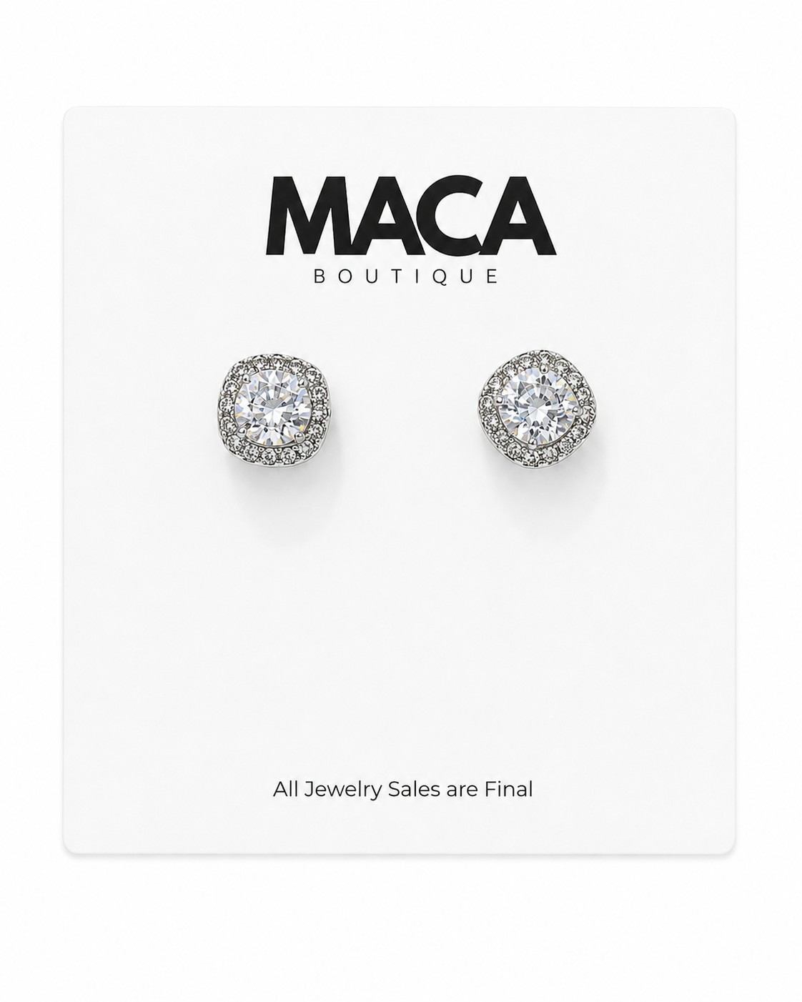 Luxe Halo Stud Earrings