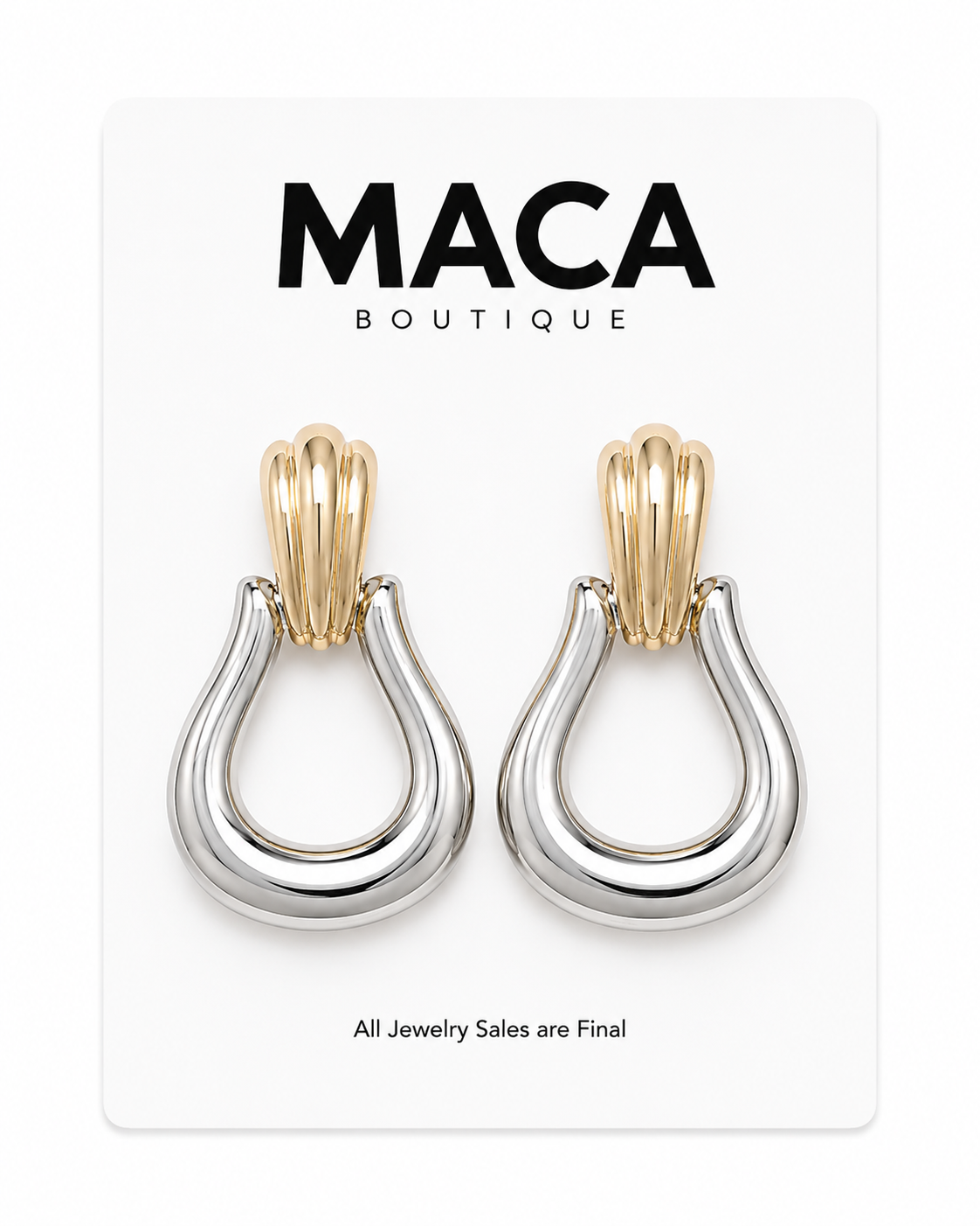 Sculpted Link Earrings