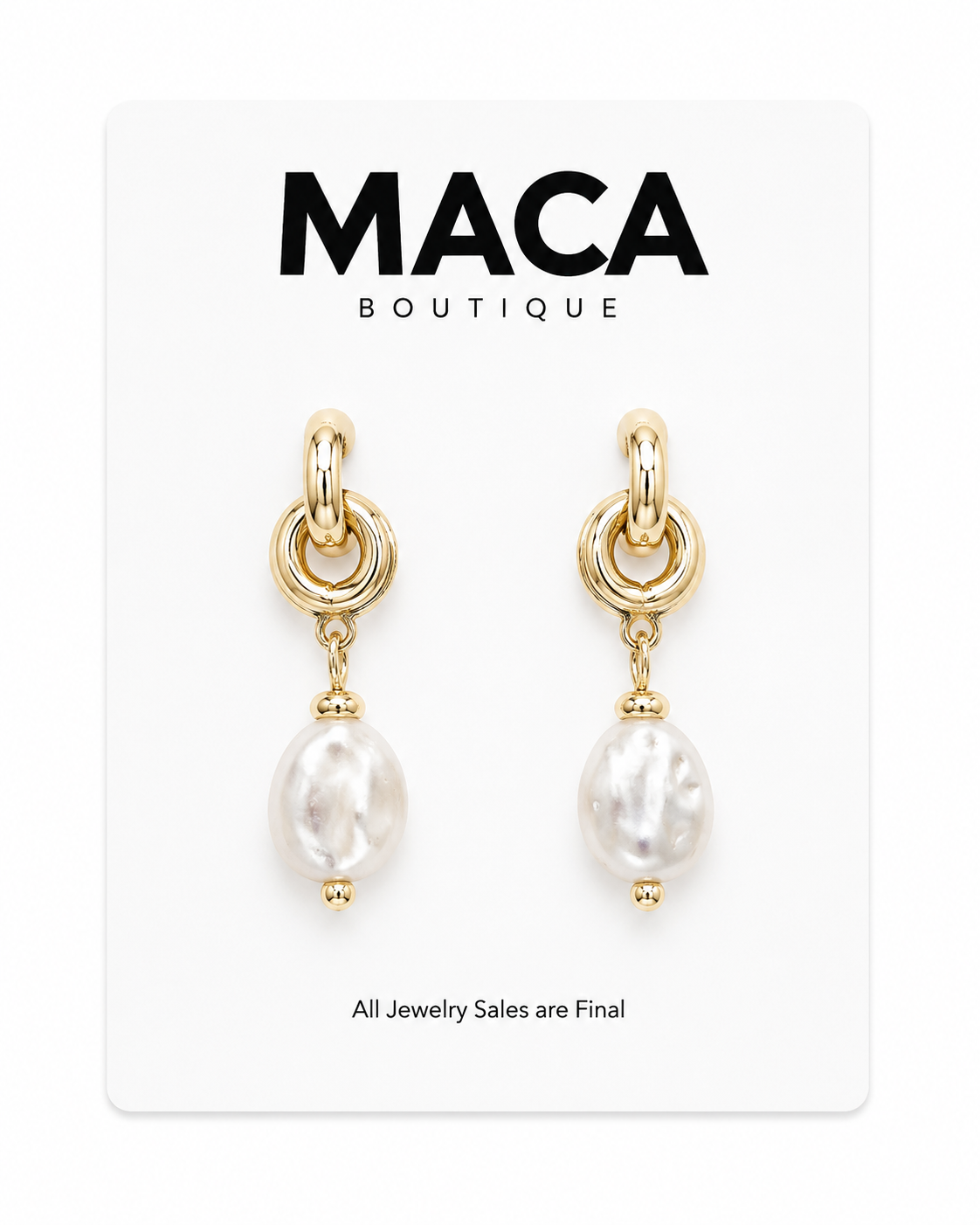 Knotted Pearl Drop Earrings