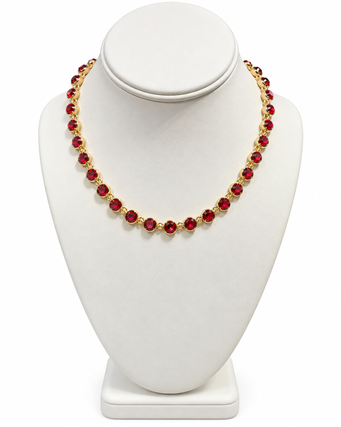 Gem of the Moment Necklace - Red