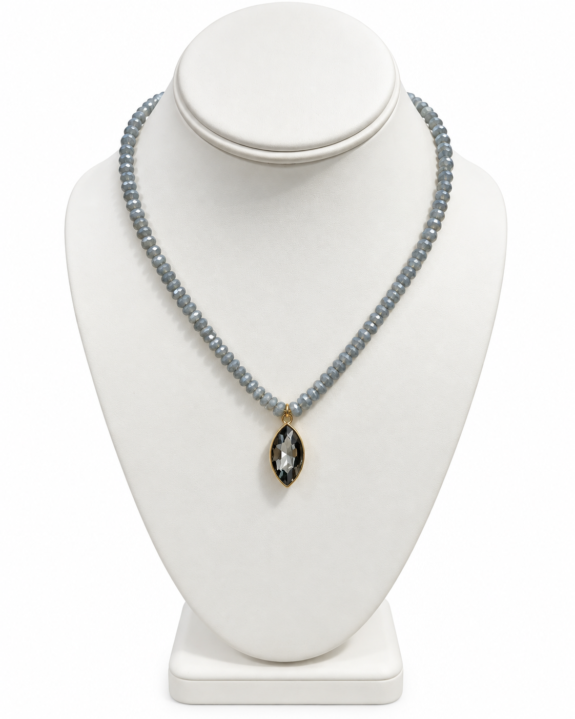 Grey Area Beaded Necklace
