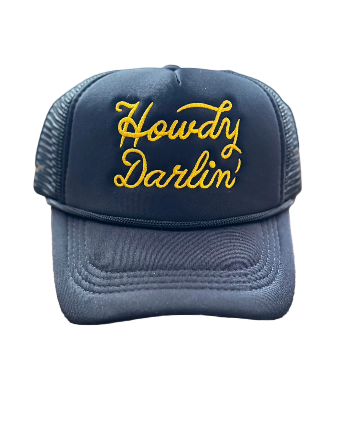 Howdy Darlin' Trucker Hat - Black