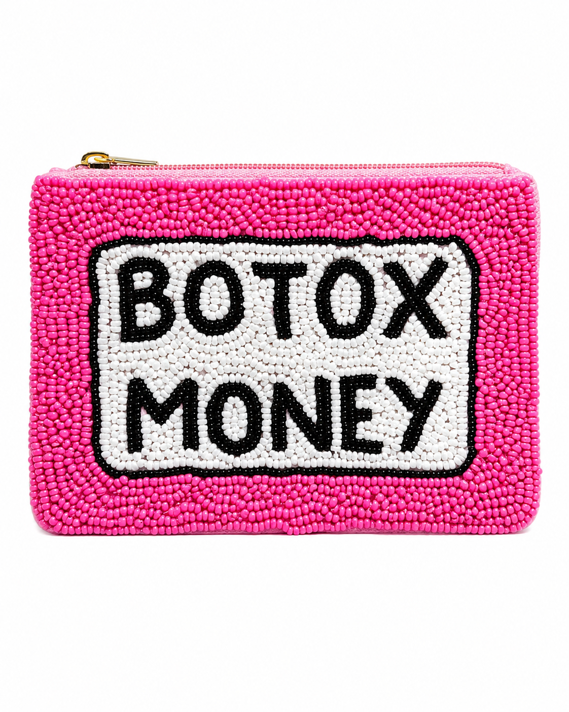 Botox Money Beaded Coin Pouch