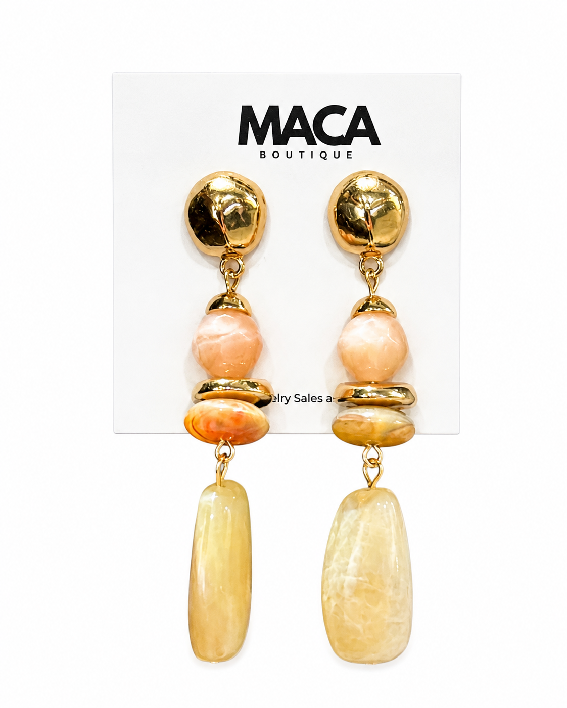 Sunlit Stone Earrings