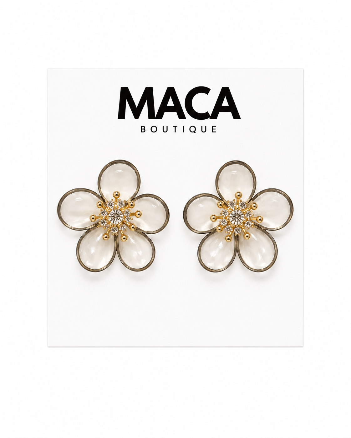 Large Flower Stud Earring