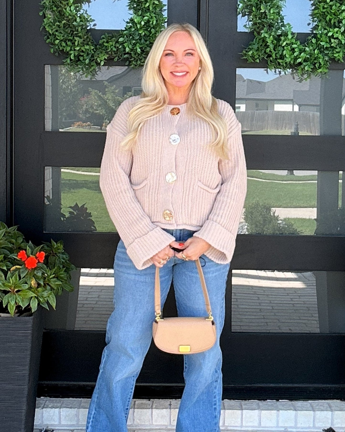 Audrey Knit Cardigan - Latte
