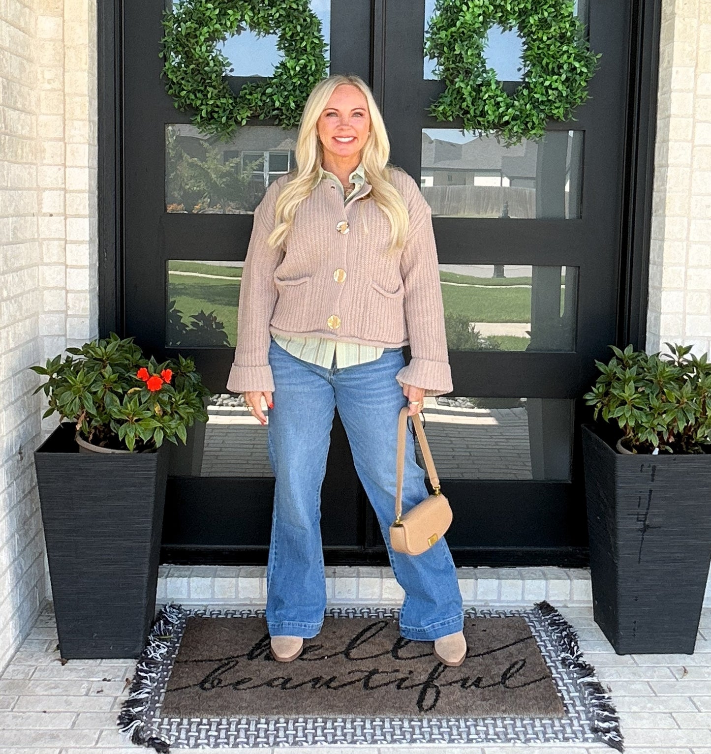 Audrey Knit Cardigan - Oatmeal