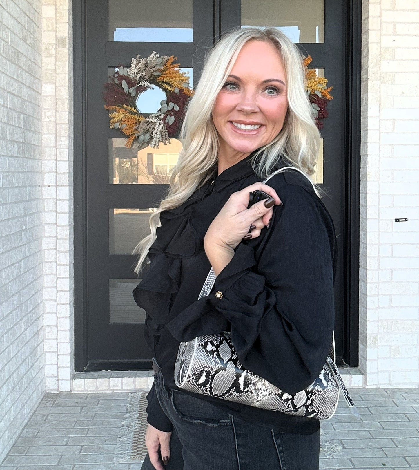 After Dark Ruffle Blouse