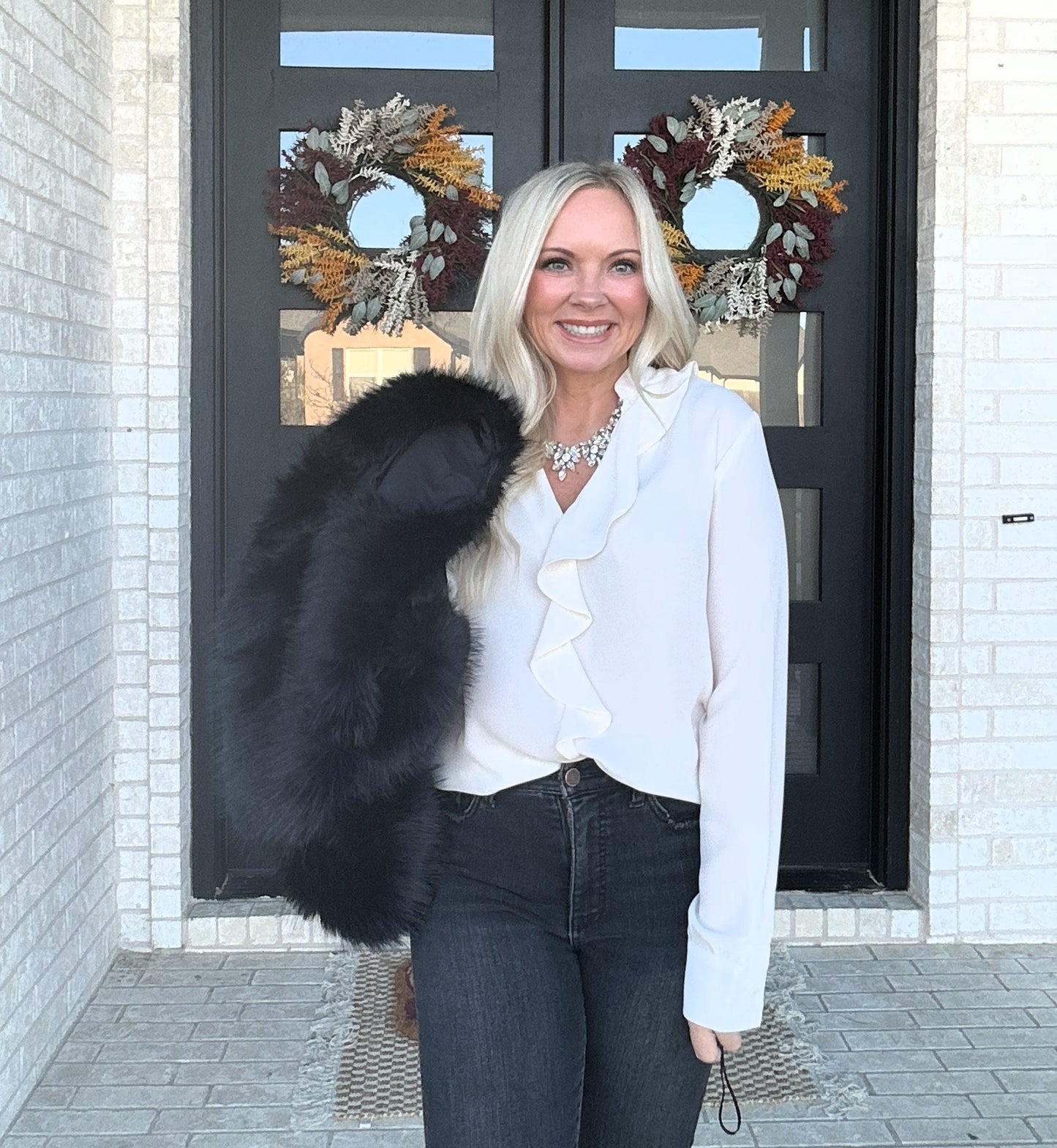 The Soft Whisper Ruffle Blouse