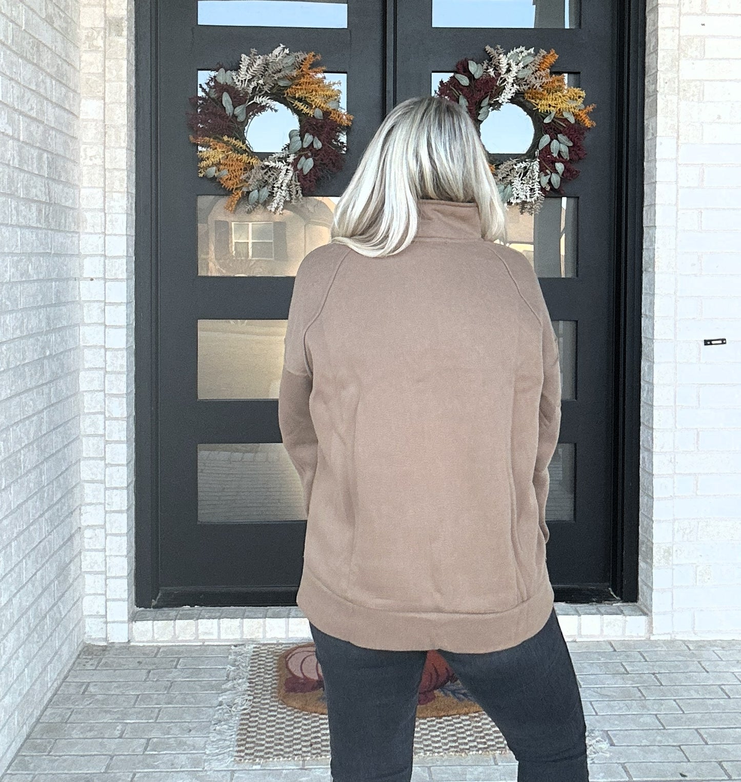 The Summit Zip Pullover - Brown