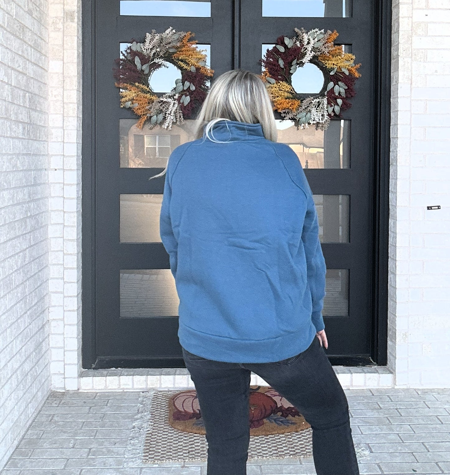 The Summit Zip Pullover - Blue