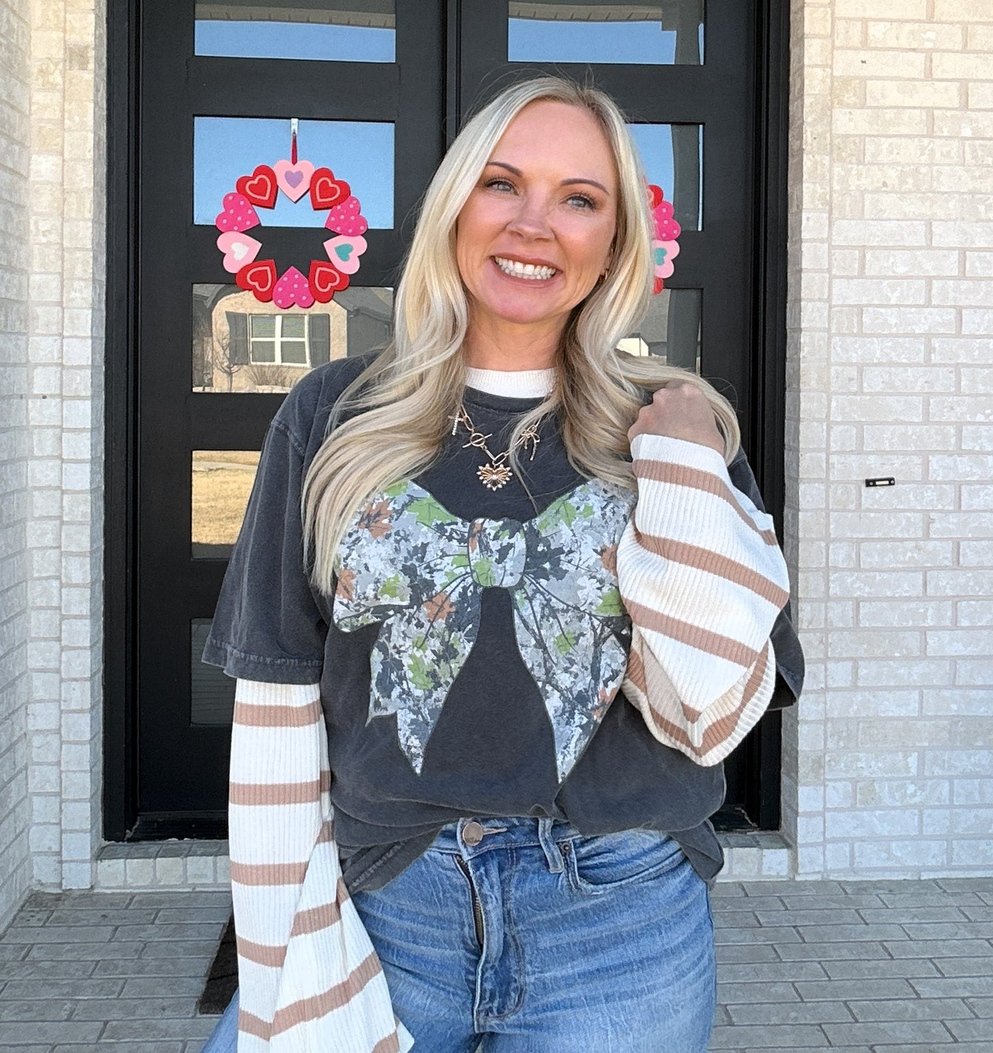 Soft Start Stripe Pullover - Taupe