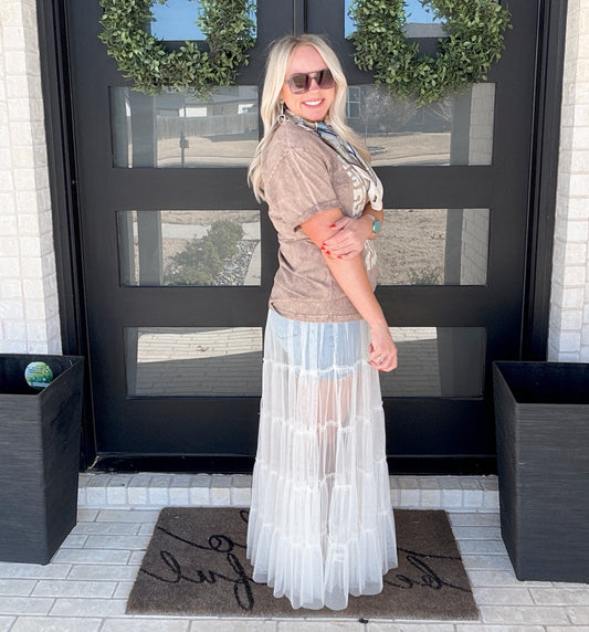 The Soft Sheer Layering Skirt