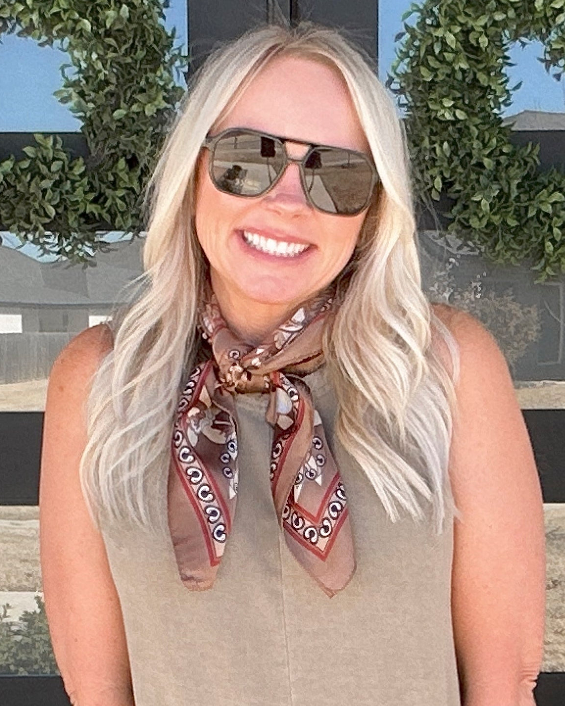 Saddlewood Silk Scarf