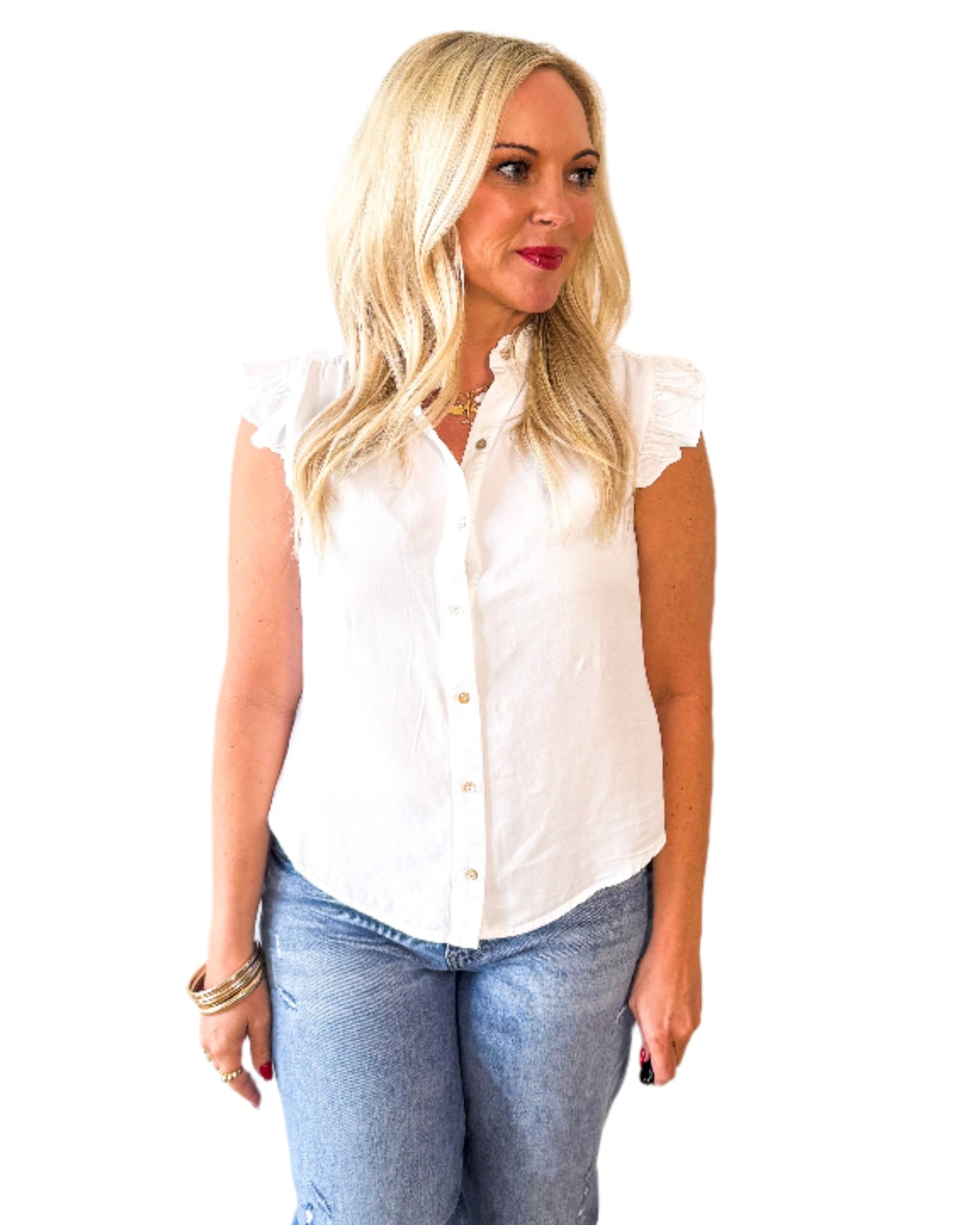 Driftwood Top - White