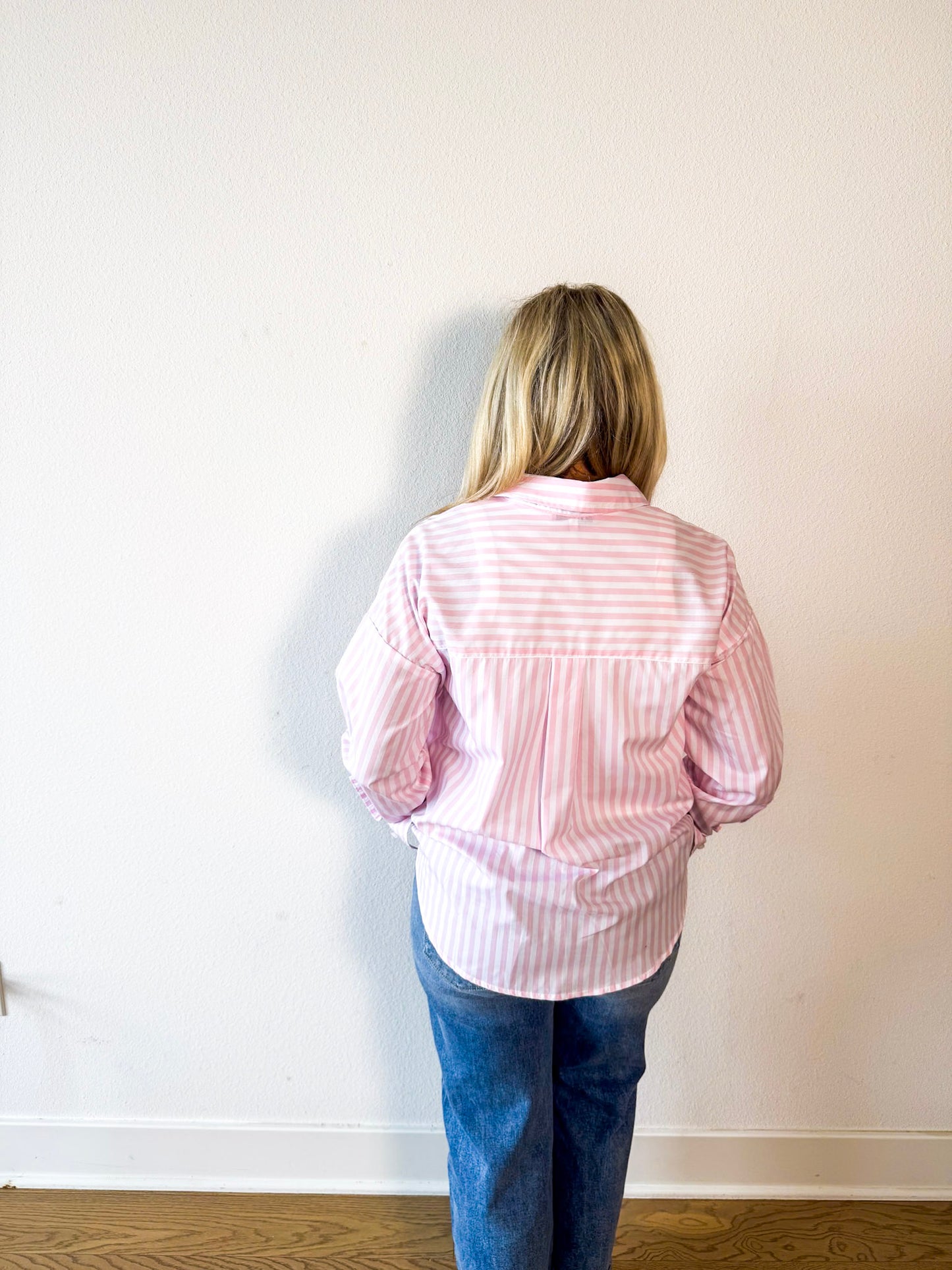 Blush Stripe Top