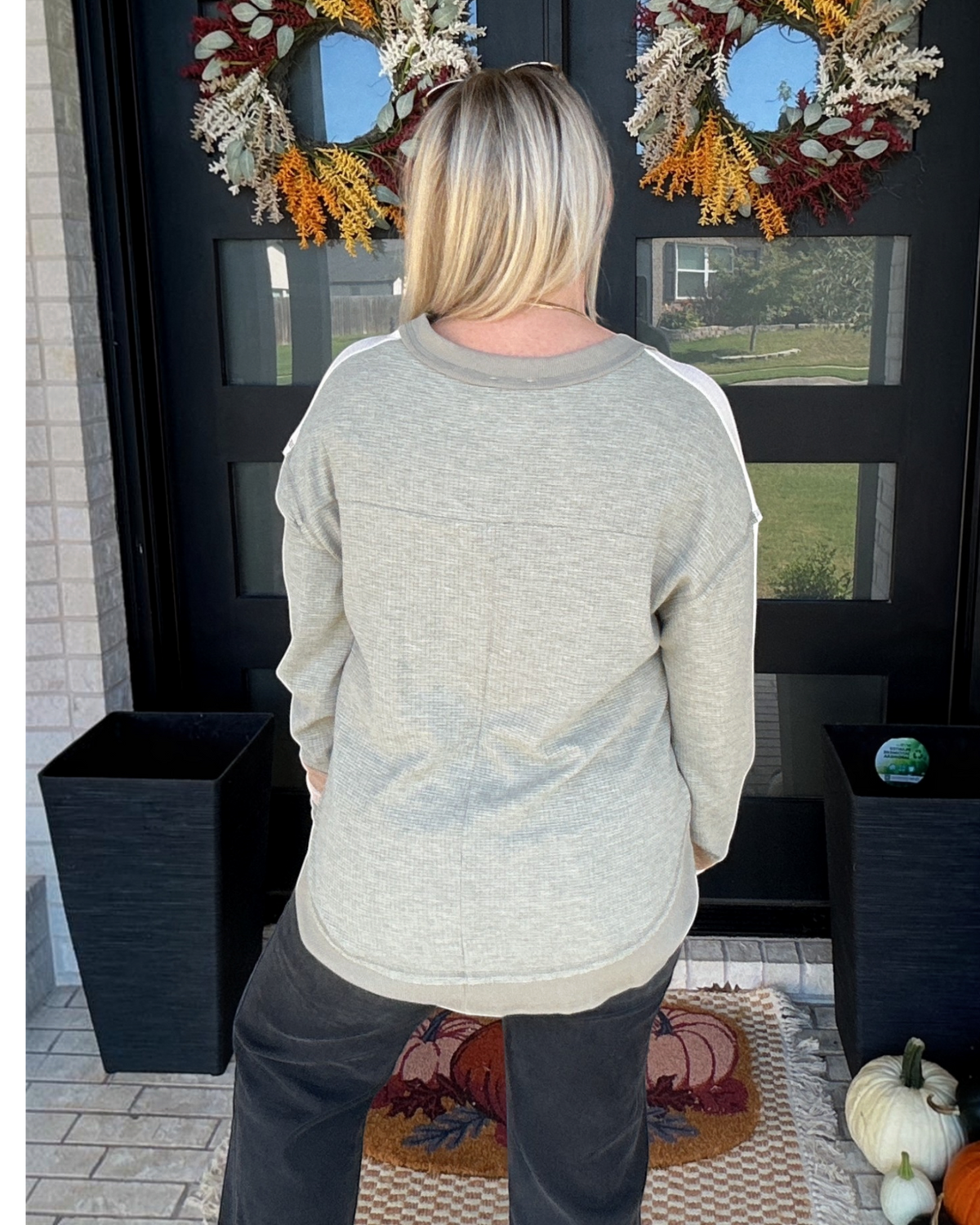 Off The Cuff Knit Top - Sage