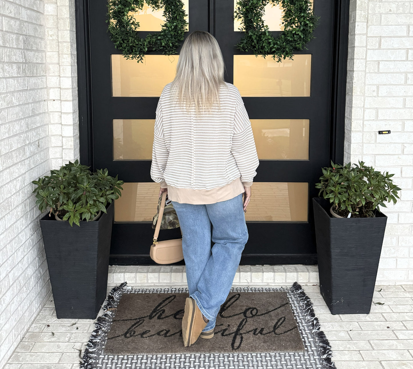 Sandstone Striped Knit