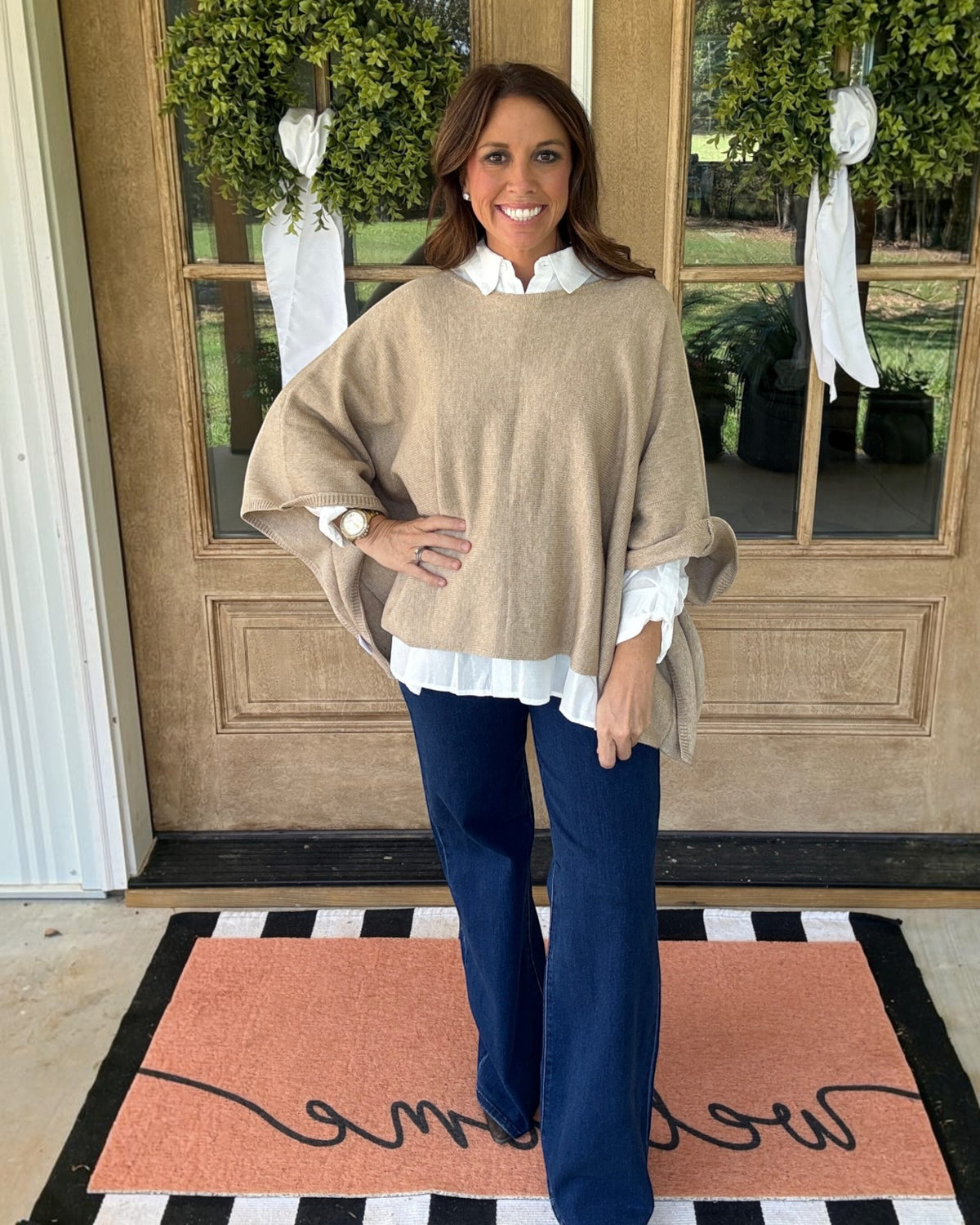 Free & Easy Knit Top - Taupe