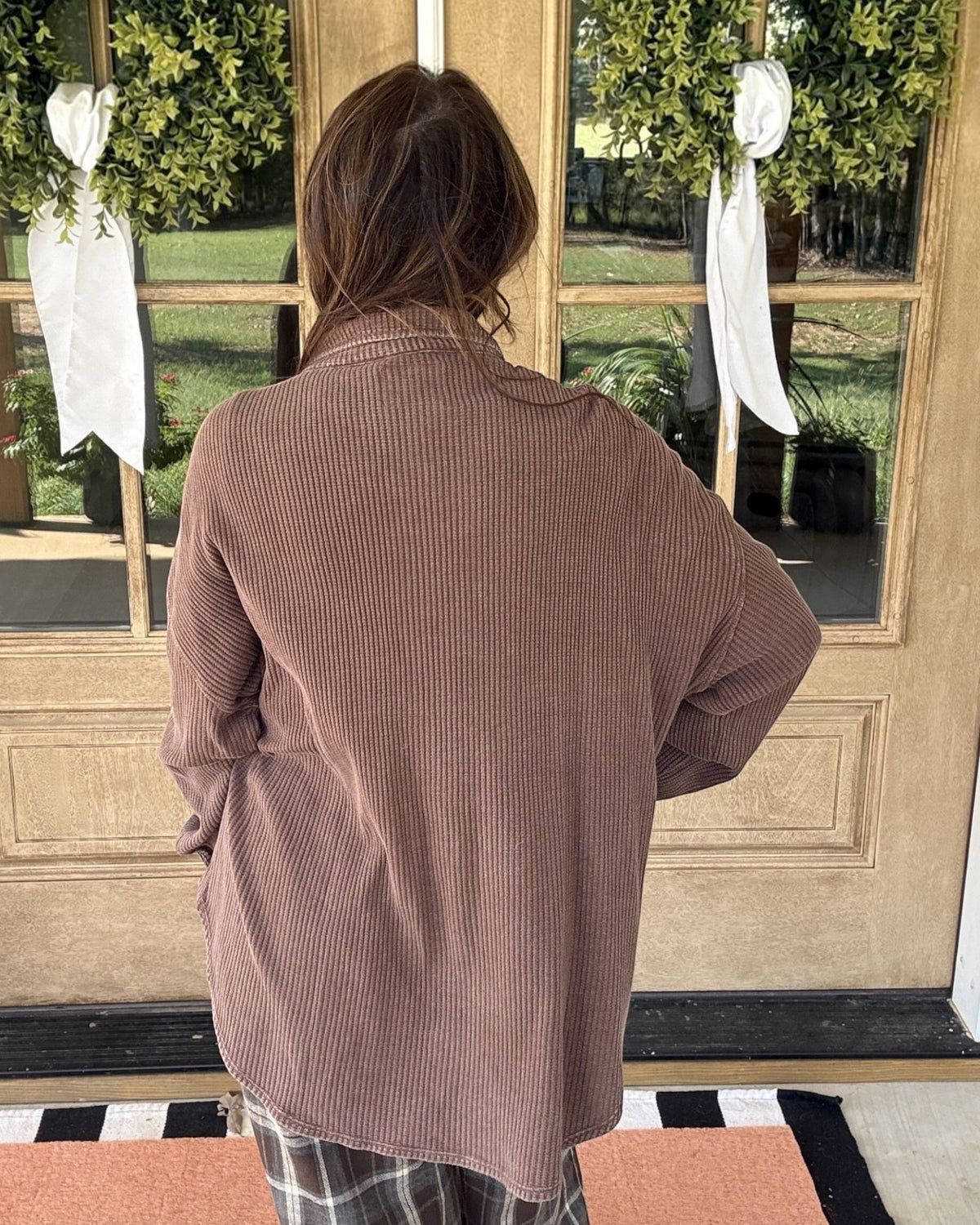 Hailey Waffle Knit Shacket