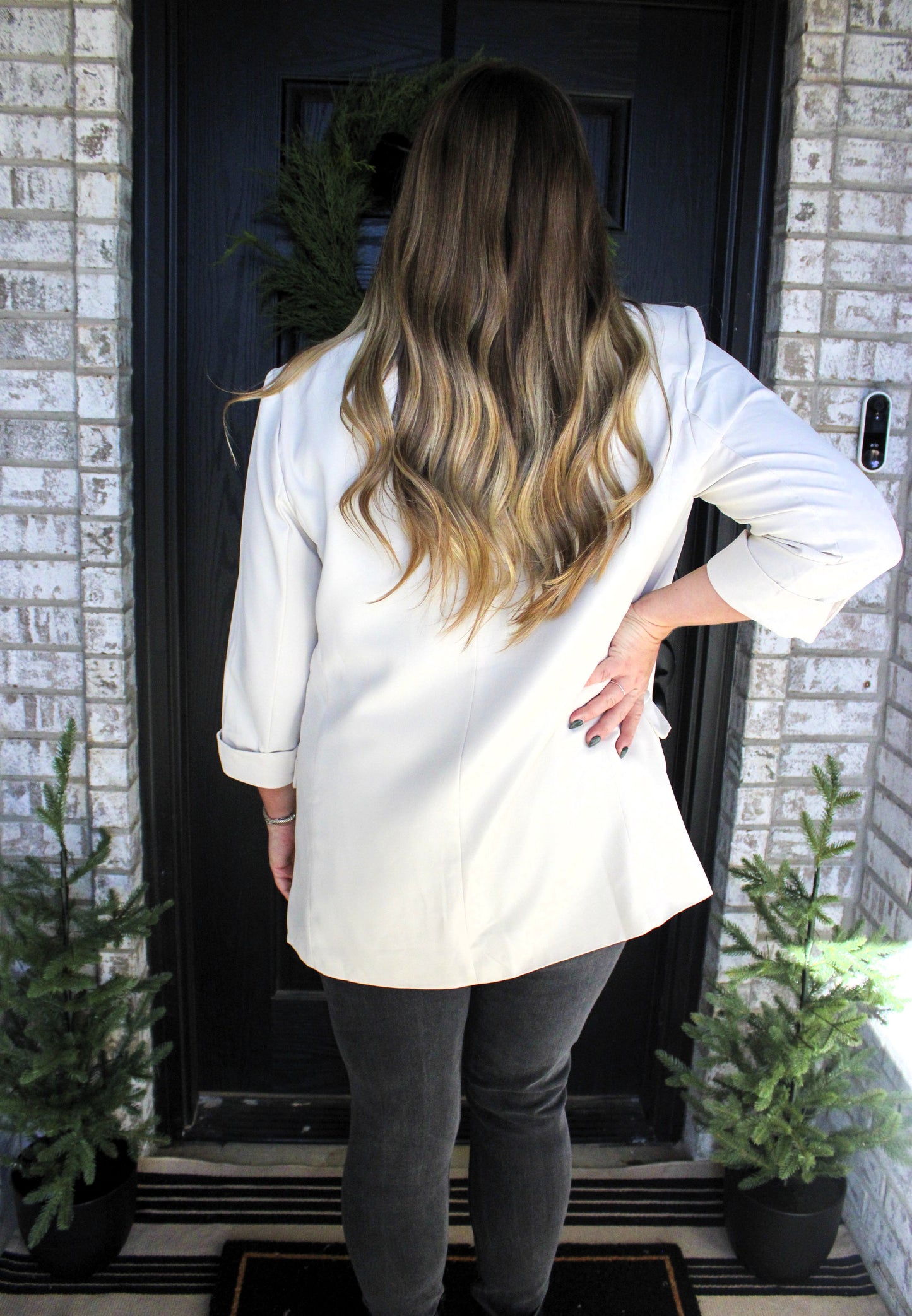 Sleigh the Day Blazer - Cream