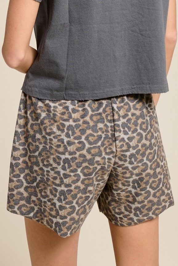 Laid-Back Lounge Shorts - Leopard