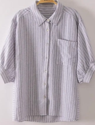 Shoreline Stripe Oversized Shirt