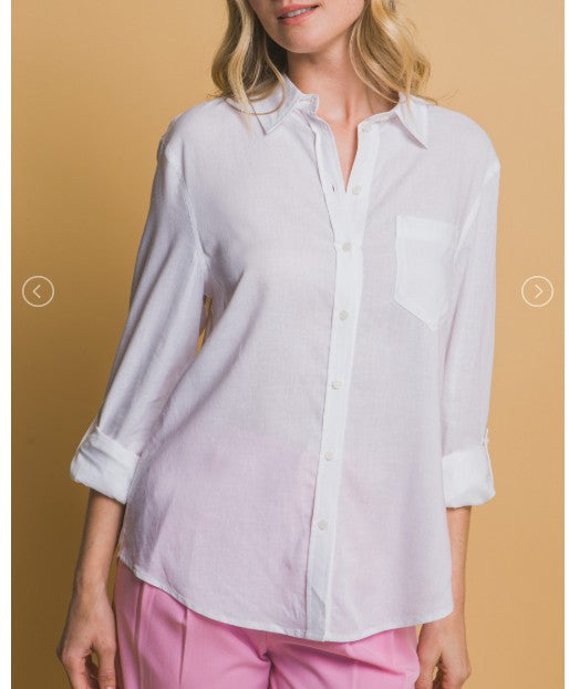 The Everyday Button Down - White