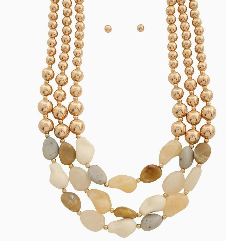 Polished Stone Necklace