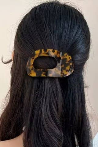 Jumbo Lay Flat Oval Hair Clips