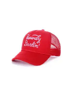 The Howdy Darlin' Trucker Hat - Red