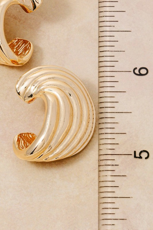 Gilded Wave Earrings