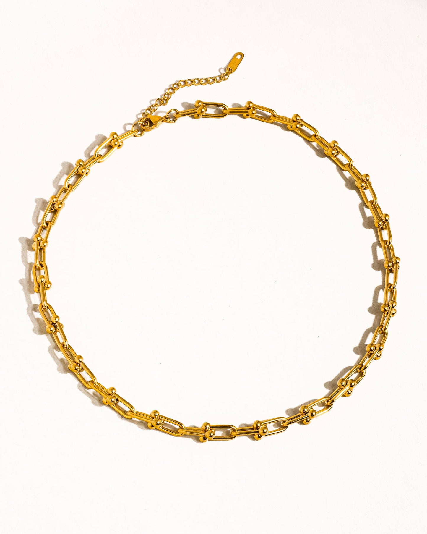 Amber Link Necklace