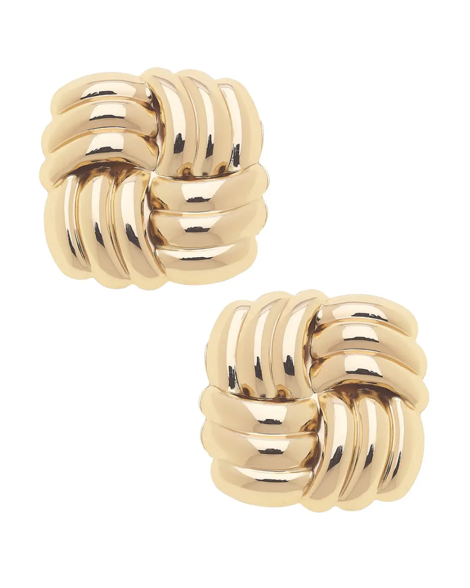 Espresso Twist Studs