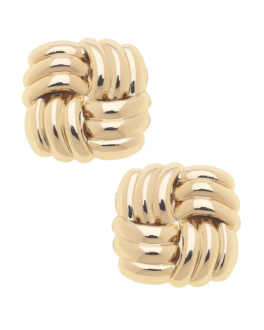 Espresso Twist Studs