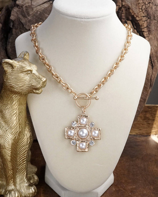 Golden Grace Cross Necklace