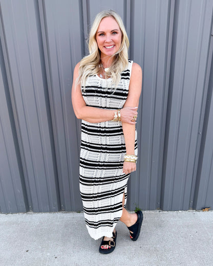 Harbor Stripe Maxi Dress